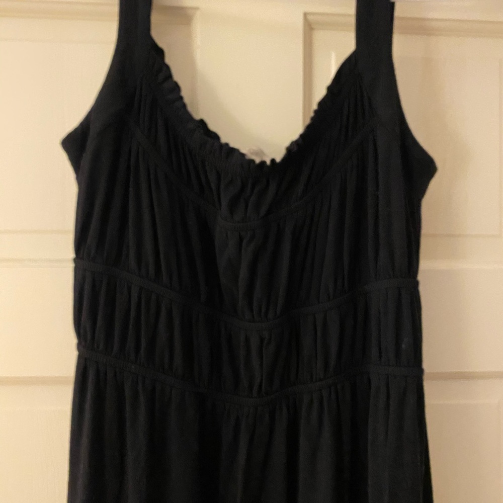 Black Maxi dress with cinched top